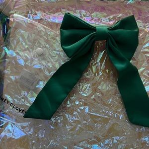 Stoney clover Emerald clip hair bow